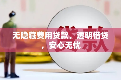 宁安无隐藏费用贷款，透明借贷，安心无忧