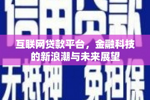宁安互联网贷款平台，金融科技的新浪潮与未来展望