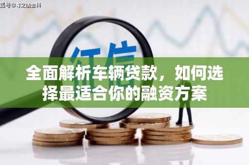宁安全面解析车辆贷款，如何选择最适合你的融资方案