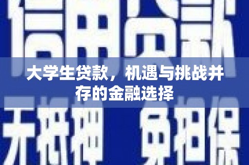 宁安大学生贷款，机遇与挑战并存的金融选择